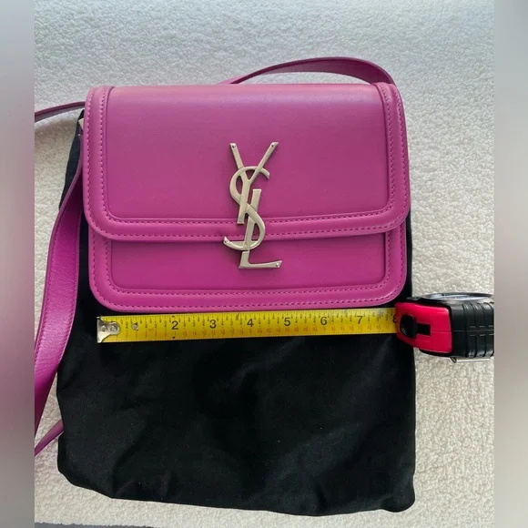 Saint Laurent Calfskin Solferino Fuschia Limited Edition Purse - Picture 2 of 15